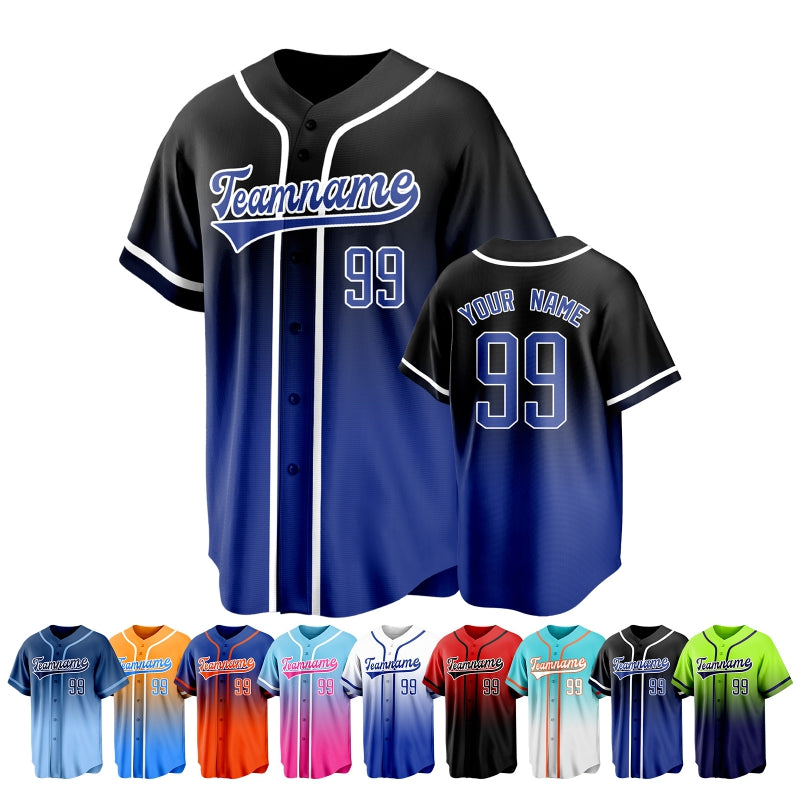 Custom Team Baseball Jersey with Custom Text and Number for Baseball Fans