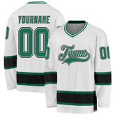 Custom Hockey Fan Shirt Stitched Printed Team Logo with Stitched Printed Team Logo Name Number for Hockey Clubs