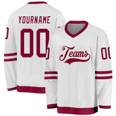 Custom Hockey Practice Jersey Retro for Team Gift with Player Name Number Team Logo for Game Day and Gifts