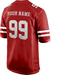 Personalized Football Team Jersey with Custom Front Text