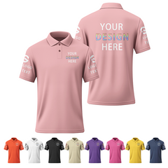Corporate Custom Business Printed Polo Shirt for Family Groups and Club Event