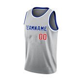 Embroidered and Printed Custom Basketball Shirt with Custom Patch Logo for Basketball Players