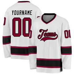 Varsity Custom Youth Hockey Jersey for Adult Teams with Custom Names Numbers Logos for Rink Events and Team Photos