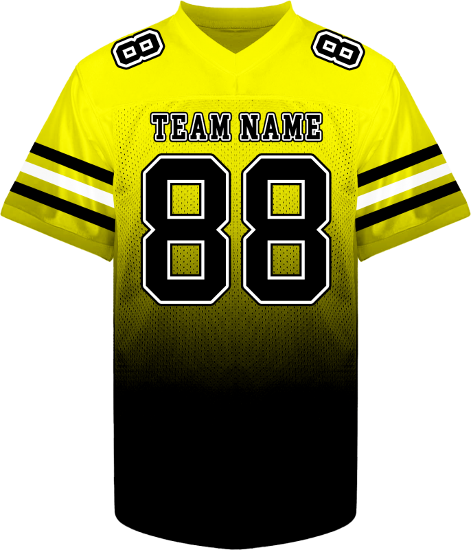Custom Football Fan Shirt with Shoulder Number Stitched Printed Personalization