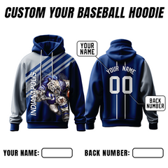 Classic Custom Printed Zip Up Hoodie for Fan Groups and Team Gift