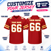 Custom Football Jersey with Team Logo and Number Game Day Shirt