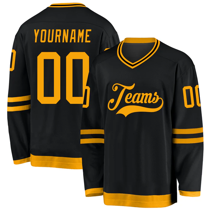 Custom Hockey Fan Jersey with Personalized Team Logo Game Day Shirt with Stitched Printed Team Logo Name Number for Hockey Clubs