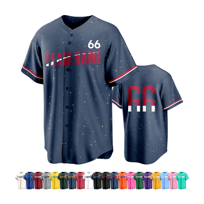 Custom Baseball Uniform with Player Name and Number