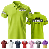 Business Custom Event Printed Polo Shirt Printed Design for Business Team Uniforms