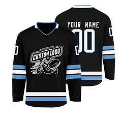 Personalized Hockey Jersey Stitched Printed with Stitched Printed Name Number Team Logo for Men Women Youth Kids