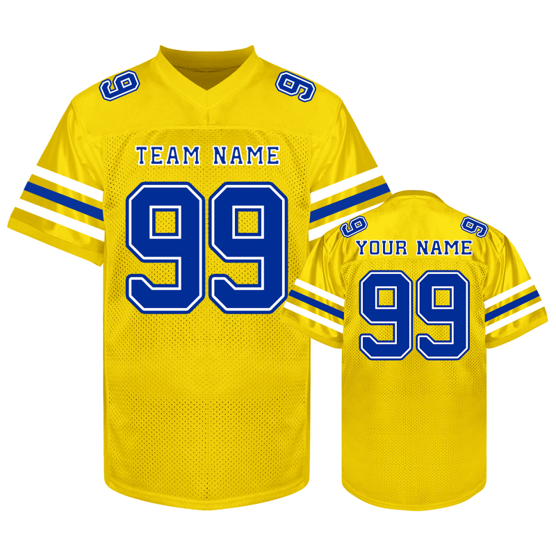 Stitched Printed Name Number Custom Football Jersey with Shoulder Number