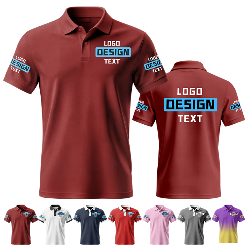Lightweight Custom Event Printed Polo Shirt for Organization Staff and Church Event