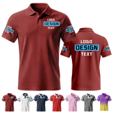 Lightweight Custom Event Printed Polo Shirt for Organization Staff and Church Event