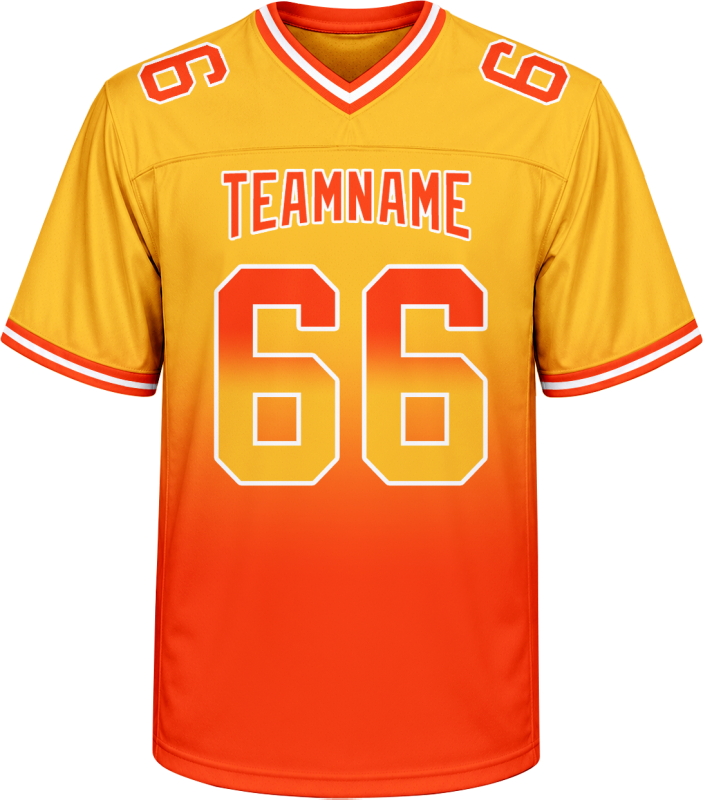Custom Football Shirt with Custom Front Text with Stitched Printed Custom Design