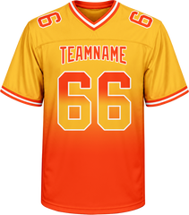 Custom Football Shirt with Custom Front Text with Stitched Printed Custom Design
