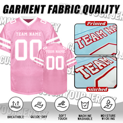 Custom Football Fan Jersey with Custom Text and Number Stitched Printed