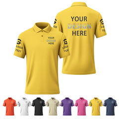 Custom Event Printed Polo Shirt with Printed Logo Name for Men Women Youth
