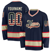 Custom Hockey Fan Jersey with Back Name and Number with Personalized Team Name Logo Number for Adults and Kids