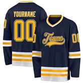 Custom Hockey Fan Jersey Stitched Printed for Family Game Day Outfit with Stitched Printed Name Number Logo for Team Uniforms