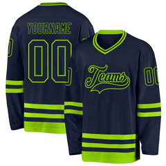 Regular Fit Personalized Hockey Team Jersey with Chest Logo with Custom Front Back Sleeve Details for Ice Hockey Teams