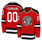 Custom Hockey Shirt with Personalized Team Logo with Stitched Printed Team Logo for Teams Players Fans Men Women Youth Kids