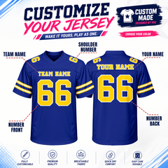 Custom Football Fan Shirt with Custom Name Number Team Uniform