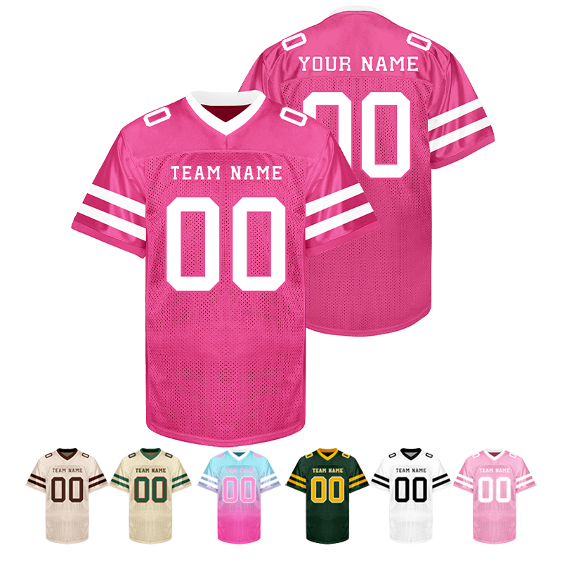 Custom Football Game Jersey with Custom Name Number Team Uniform