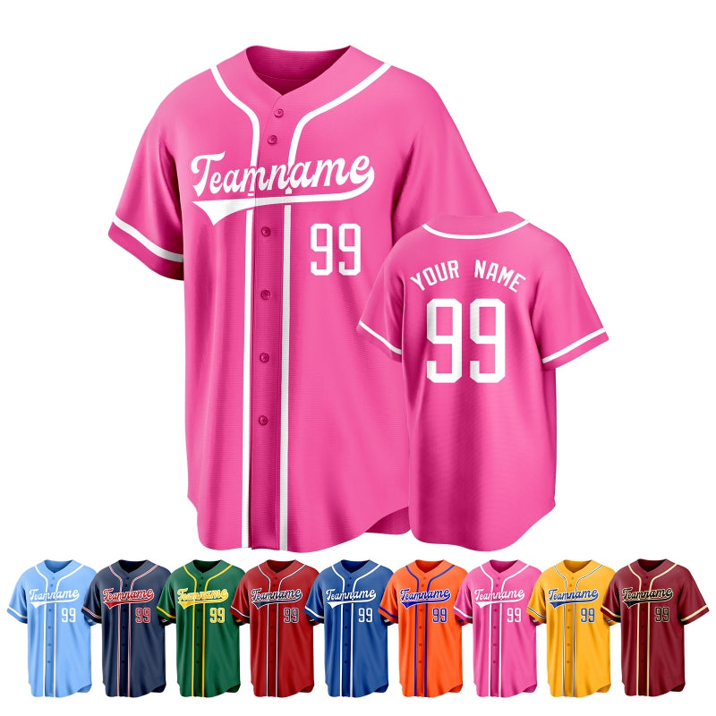 Personalized Baseball Jersey with Name and Number