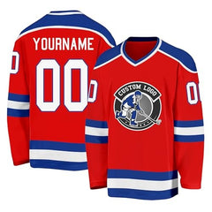 Stitched Printed Custom Design Custom Hockey Shirt for Team Game Wear with Stitched Printed Name Number Team Logo for Men Women Youth Kids