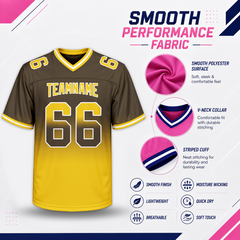 Stitched Printed Name Number Logo Custom Football Game Jersey for Team Game Wear