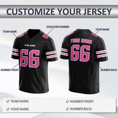 Custom Football Game Jersey with Personalized Team Logo with Stitched Printed Name