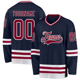 Custom Hockey Fan Shirt with Custom Names and Numbers Stitched Printed with Stitched Printed Name Number Team Logo for Men Women Youth Kids