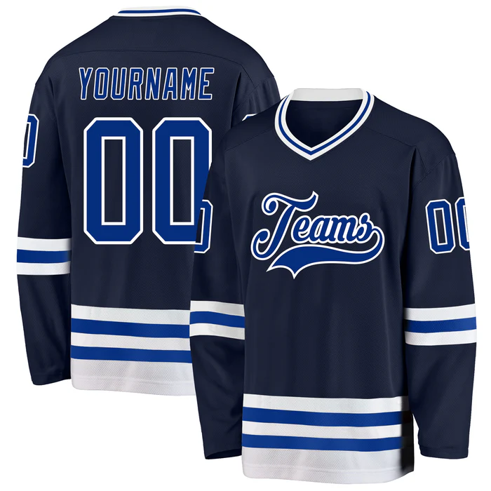Practice Style Custom Hockey Uniform for Youth Players with Custom Text Number Sleeve Patch and Team Logo Design