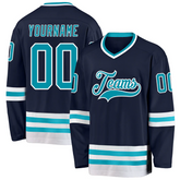 Casual Personalized Hockey Team Jersey Stitched Printed Hockey Design with Stitched Printed Name Number Team Logo for Men Women Youth Kids