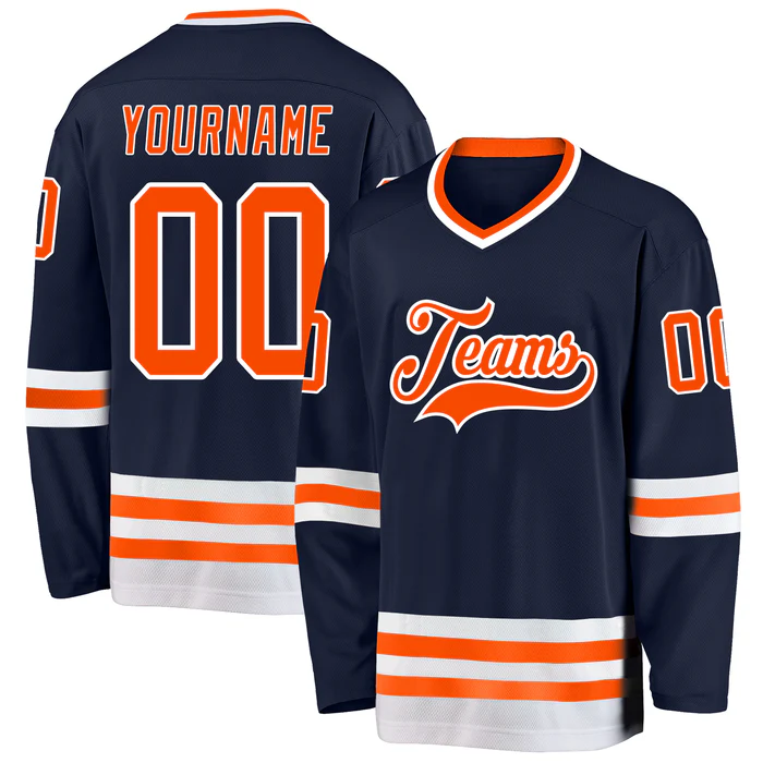 Personalized Hockey Jersey for Team Photo Outfit with Custom Front Back Sleeve Details for Ice Hockey Teams