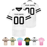 Custom American Football Jersey with Custom Patch Logo with Stitched Printed Name Number