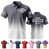 Custom Logo Printed Polo Shirt with Custom Text and Logo for School Clubs