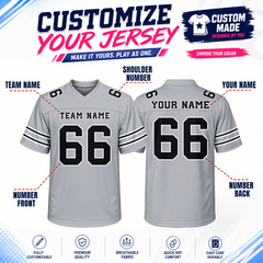 Custom American Football Jersey with Custom Front and Back Team Uniform