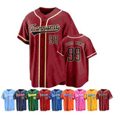 Custom Baseball Jersey Shirt with Full Custom Design Embroidered