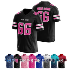 Stitched Printed Team Logo Personalized Football Team Jersey with Player Name and Number