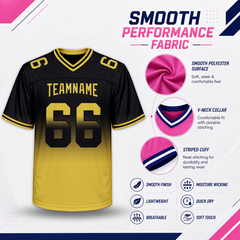 Custom Football Fan Shirt with Team Logo and Number Team Uniform