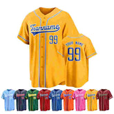 Personalized Baseball Shirt with Personalized Name Number for League Game
