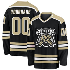 Mesh Custom Hockey Fan Shirt Stitched Printed with Stitched Printed Name Number Logo for Team Uniforms