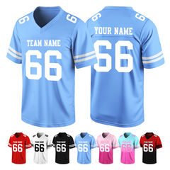 Custom Football Uniform Stitched Printed Team Logo for Game Night Outfit