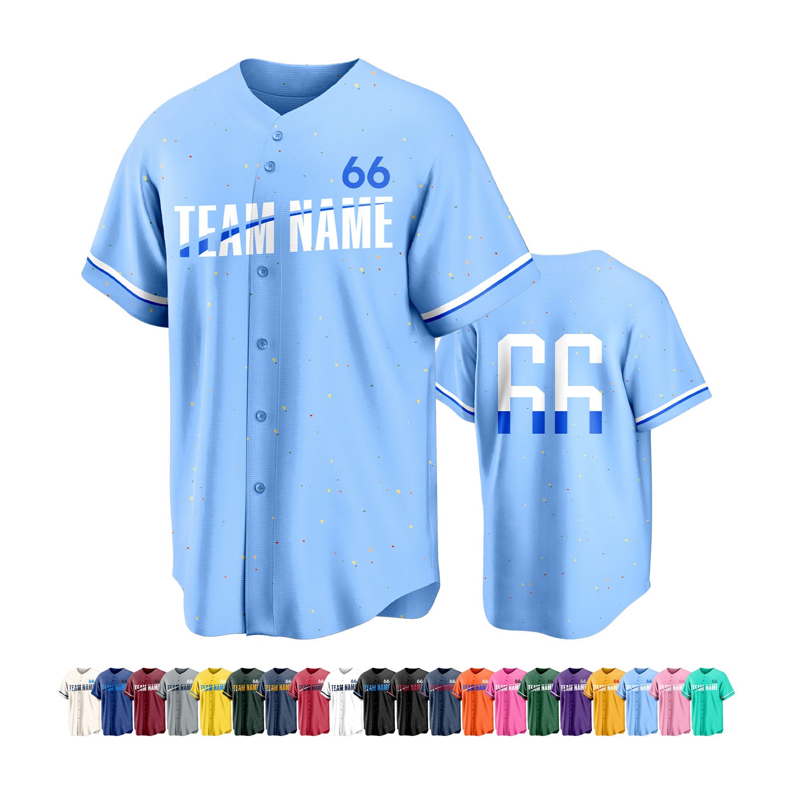 Varsity Style Custom Team Baseball Jersey with Custom Names and Numbers
