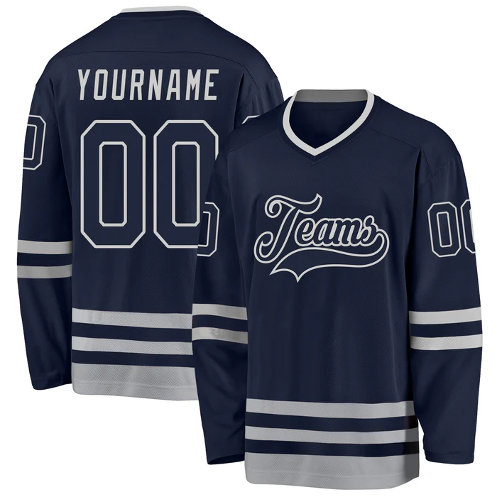 Custom Hockey Fan Shirt with Team Name and Logo Hockey Gift with Player Name Number Team Logo for Game Day and Gifts