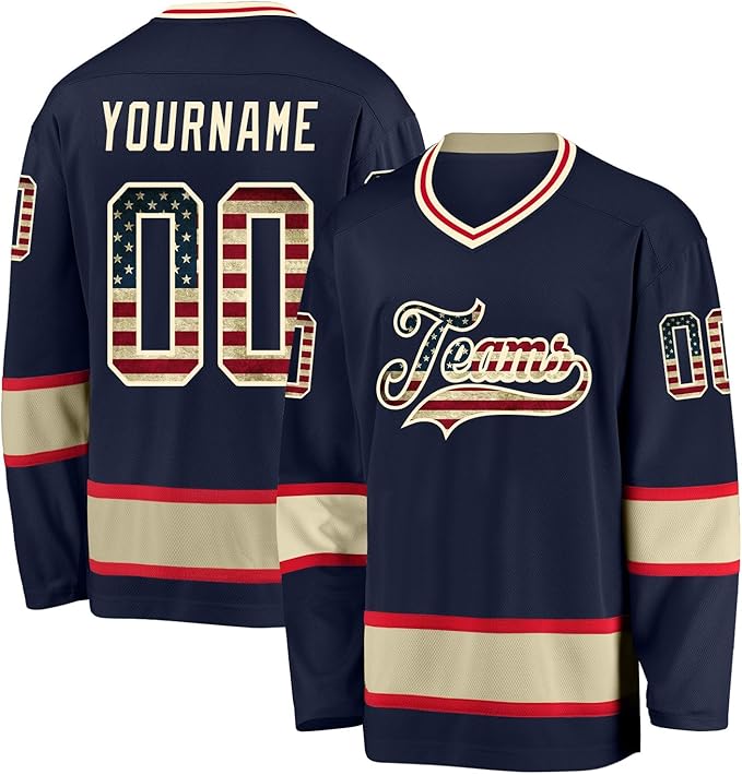 College Style Custom Hockey Practice Jersey with Custom Patch Logo with Custom Logo Name Number for School Teams and Fan Groups
