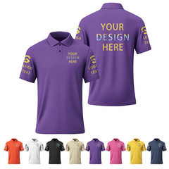 Custom Event Printed Polo Shirt with Printed Logo Name for Men Women Youth