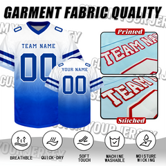 Custom Youth Football Jersey with Name Number and Logo