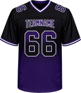 Custom Youth Football Jersey with Custom Lettering with Stitched Printed